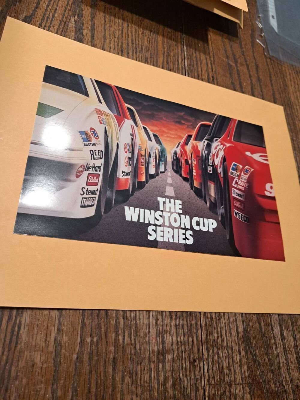 1989 Winston Cup Series Promo Card NASCAR Schedule Show Car Info Sheet